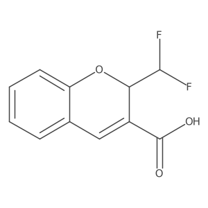 2-(Difluoromethyl)-2H-chromene-3-carboxylic acid结构式