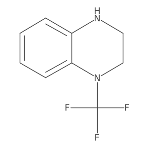 4-(trifluoromethyl)-2,3-dihydro-1H-quinoxaline结构式