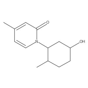 1-(5-Hydroxy-2-methylcyclohexyl)-4-methyl-1,2-dihydropyridin-2-one结构式