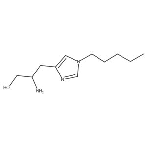 (2S)-2-amino-3-(1-pentyl-1H-imidazol-4-yl)propan-1-ol结构式