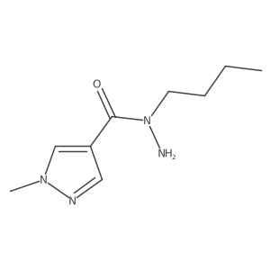 N-butyl-1-methyl-1H-pyrazole-4-carbohydrazide Structure