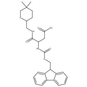 3-{[(5,5-dimethyloxan-2-yl)methyl]carbamoyl}-3-({[(9H-fluoren-9-yl)methoxy]carbonyl}amino)propanoic acid Structure