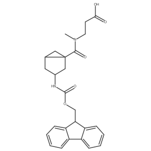 3-{1-[3-({[(9H-fluoren-9-yl)methoxy]carbonyl}amino)bicyclo[3.1.0]hexan-1-yl]-N-methylformamido}propanoic acid Structure