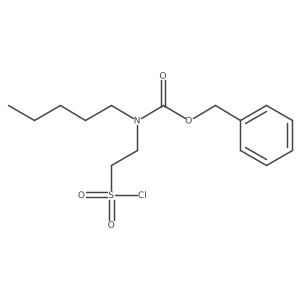 benzyl N-[2-(chlorosulfonyl)ethyl]-N-pentylcarbamate Structure