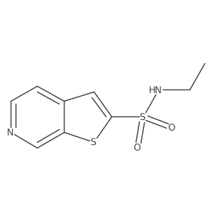 N-ethylthieno[2,3-c]pyridine-2-sulfonamide结构式