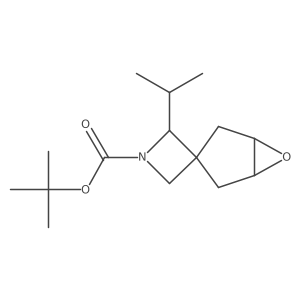 Tert-butyl 2-(propan-2-yl)-6'-oxaspiro[azetidine-3,3'-bicyclo[3.1.0]hexane]-1-carboxylate结构式