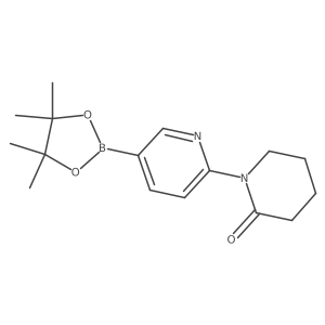 1-(5-(4,4,5,5-Tetramethyl-1,3,2-dioxaborolan-2-YL)pyridin-2-YL)piperidin-2-one Structure