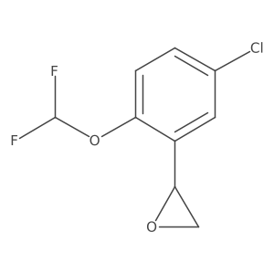 (2R)-2-[5-chloro-2-(difluoromethoxy)phenyl]oxirane结构式