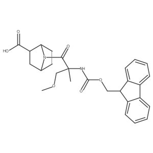 rac-(1R,2R,4S)-7-[2-({[(9H-fluoren-9-yl)methoxy]carbonyl}amino)-3-methoxy-2-methylpropanoyl]-7-azabicyclo[2.2.1]heptane-2-carboxylic acid Structure