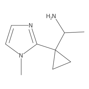 1-[1-(1-methyl-1H-imidazol-2-yl)cyclopropyl]ethan-1-amine Structure