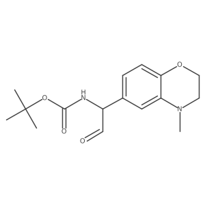 tert-butyl N-[1-(4-methyl-3,4-dihydro-2H-1,4-benzoxazin-6-yl)-2-oxoethyl]carbamate Structure