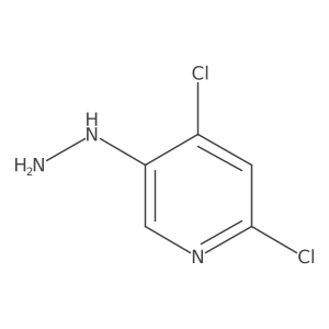 2,4-Dichloro-5-hydrazinylpyridine结构式