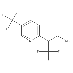 3,3,3-Trifluoro-2-[5-(trifluoromethyl)pyridin-2-yl]propan-1-amine Structure