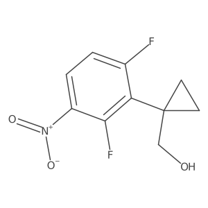 [1-(2,6-Difluoro-3-nitrophenyl)cyclopropyl]methanol结构式