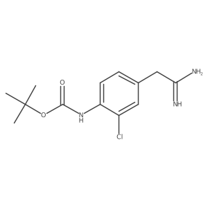 tert-butyl N-[4-(carbamimidoylmethyl)-2-chlorophenyl]carbamate Structure