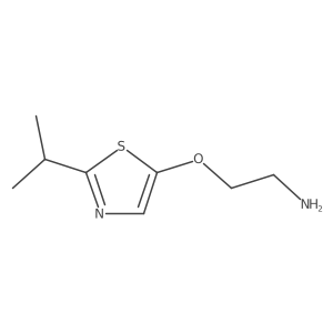 2-{[2-(Propan-2-yl)-1,3-thiazol-5-yl]oxy}ethan-1-amine结构式