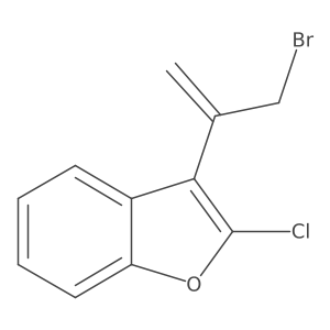 3-(3-Bromoprop-1-en-2-yl)-2-chloro-1-benzofuran结构式