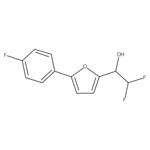 2,2-Difluoro-1-[5-(4-fluorophenyl)furan-2-yl]ethan-1-ol Structure