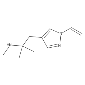 [1-(1-ethenyl-1H-pyrazol-4-yl)-2-methylpropan-2-yl](methyl)amine结构式