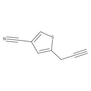 5-(Prop-2-yn-1-yl)thiophene-3-carbonitrile结构式