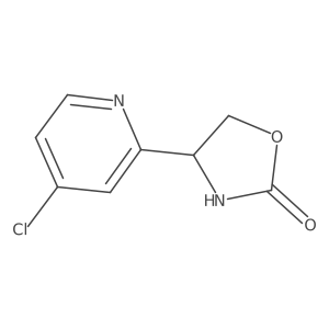 4-(4-Chloropyridin-2-yl)-1,3-oxazolidin-2-one结构式
