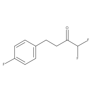 1,1-Difluoro-4-(4-fluorophenyl)butan-2-one结构式