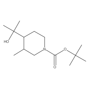 Tert-butyl 4-(2-hydroxypropan-2-yl)-3-methylpiperidine-1-carboxylate Structure