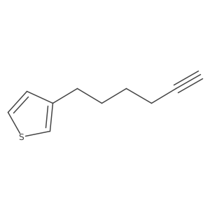 3-(Hex-5-yn-1-yl)thiophene Structure