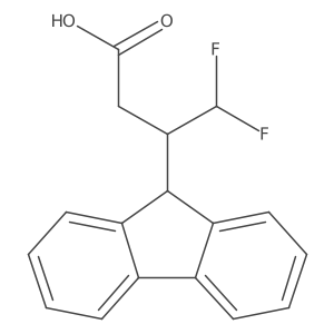 3-(9H-fluoren-9-yl)-4,4-difluorobutanoic acid Structure
