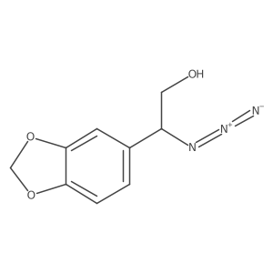 2-Azido-2-(1,3-dioxaindan-5-yl)ethan-1-ol Structure