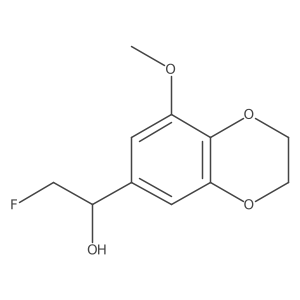 2-Fluoro-1-(8-methoxy-2,3-dihydro-1,4-benzodioxin-6-yl)ethan-1-ol Structure