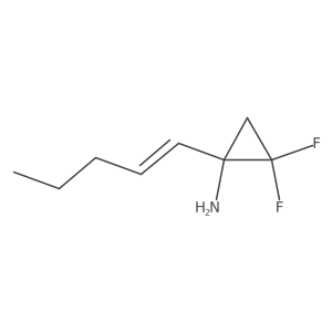 2,2-Difluoro-1-(pent-1-en-1-yl)cyclopropan-1-amine Structure