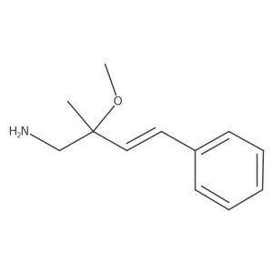 2-Methoxy-2-methyl-4-phenylbut-3-en-1-amine Structure