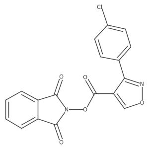 1,3-dioxo-2,3-dihydro-1H-isoindol-2-yl 3-(4-chlorophenyl)-1,2-oxazole-4-carboxylate结构式