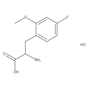 2-Amino-3-(4-fluoro-2-methoxyphenyl)propanoic acid hydrochloride Structure