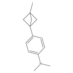 4-(3-Iodo-1-bicyclo[1.1.1]pentanyl)-N,N-dimethylaniline结构式
