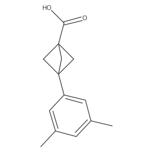 3-(3,5-Dimethylphenyl)bicyclo[1.1.1]pentane-1-carboxylic acid结构式
