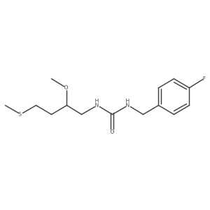 1-[(4-Fluorophenyl)methyl]-3-[2-methoxy-4-(methylsulfanyl)butyl]urea结构式