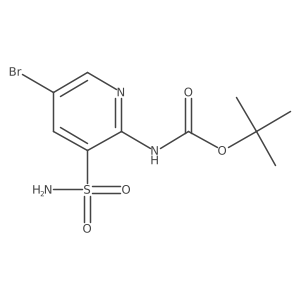 tert-butyl N-(5-bromo-3-sulfamoylpyridin-2-yl)carbamate Structure