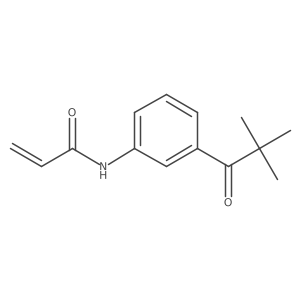 N-[3-(2,2-Dimethylpropanoyl)phenyl]prop-2-enamide结构式