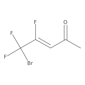 (Z)-5-Bromo-4,5,5-trifluoropent-3-en-2-one Structure
