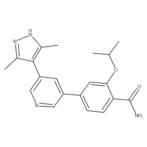 4-(5-(3,5-Dimethyl-1H-pyrazol-4-yl)pyridin-3-yl)-2-isopropoxybenzamide Structure