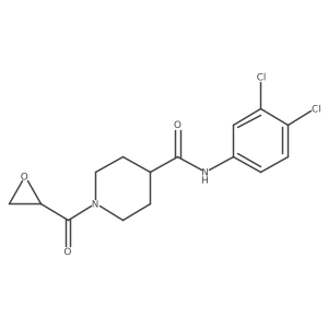 N-(3,4-Dichlorophenyl)-1-(oxirane-2-carbonyl)piperidine-4-carboxamide结构式