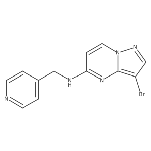 3-Bromo-N-(pyridin-4-ylmethyl)pyrazolo[1,5-a]pyrimidin-5-amine结构式