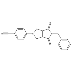 6-{5-Benzyl-4,6-dioxo-octahydropyrrolo[3,4-c]pyrrol-2-yl}pyridine-3-carbonitrile Structure