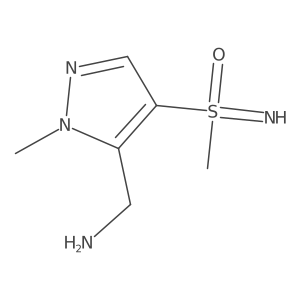 [5-(aminomethyl)-1-methyl-1H-pyrazol-4-yl](imino)methyl-lambda6-sulfanone结构式