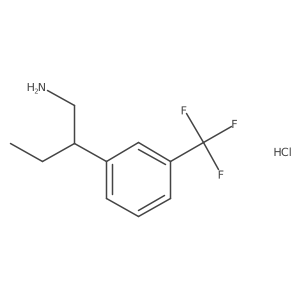 2-[3-(Trifluoromethyl)phenyl]butan-1-amine hydrochloride Structure