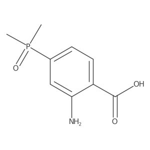 2-Amino-4-(dimethylphosphoryl)benzoic acid Structure