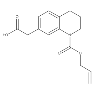 2-{1-[(Prop-2-en-1-yloxy)carbonyl]-1,2,3,4-tetrahydroquinolin-7-yl}acetic acid结构式