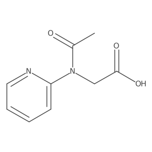 2-[N-(pyridin-2-yl)acetamido]acetic acid Structure